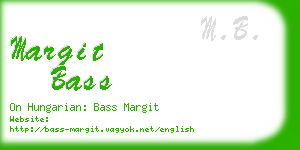 margit bass business card